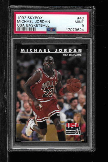 1992 SKYBOX #40 MICHAEL JORDAN PSA 9
