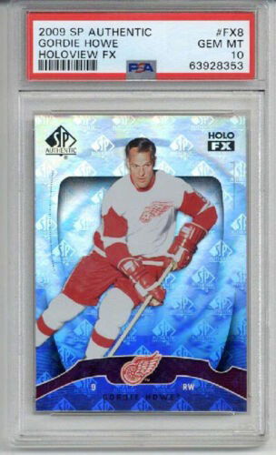 2009 UPPER DECK SP AUTHENTIC HOLOVIEW FX #FX8 GORDIE HOWE CARD PSA 10
