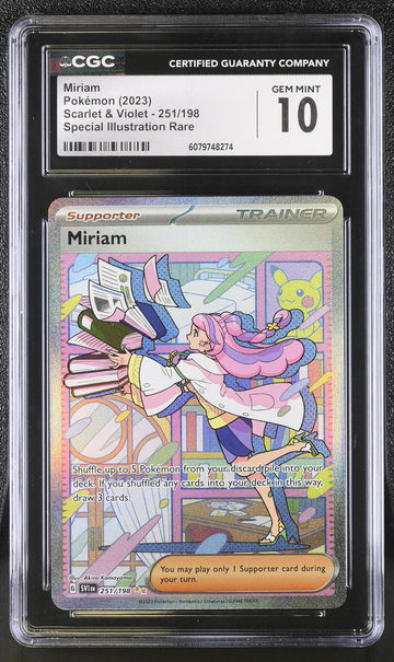 2023 Pokémon Scarlet & Violet Illustration Rare Trainer Miriam #251/198 CGC 10