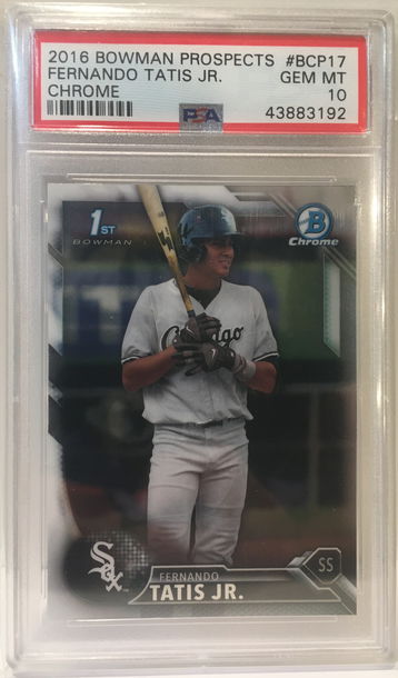 2016 Bowman Prospects Chrome Fernando Tatis Jr #BCP17 Rookie RC PSA 10 Padres