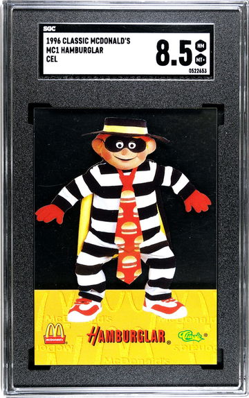 Hamburglar McDonalds 1996 Classic MC1 Cel Acetate SGC 8.5