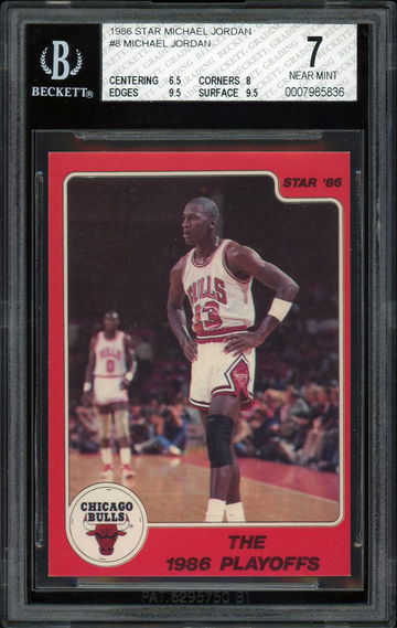 1986-87 Michael Jordan Star #8 - BGS 7 (two 9.5 subs)