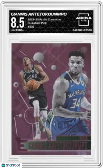 2022-23 Panini Chronicles Giannis Antetokounmpo #232 Pink Arena Club 8.5