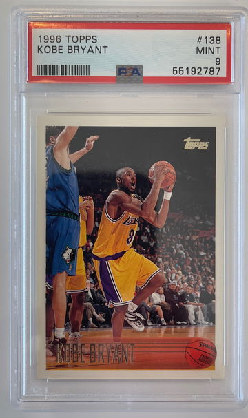 1996 Topps Kobe Bryant psa 9