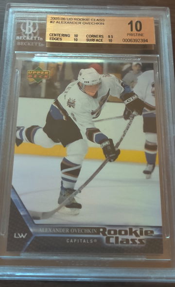 2005-06 UD Rookie Class ALEXANDER (Alex) OVECHKIN BGS 10 Pristine!