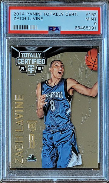 2014 SP ZACH LAVINE Panini Totally Certified PSA 9 POP 6 Rookie RC #152