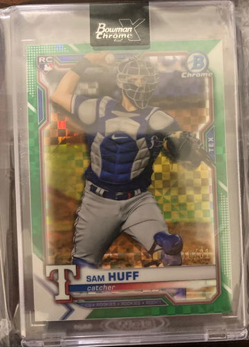 Sam huff 2021 bowman chrome x Rc /31