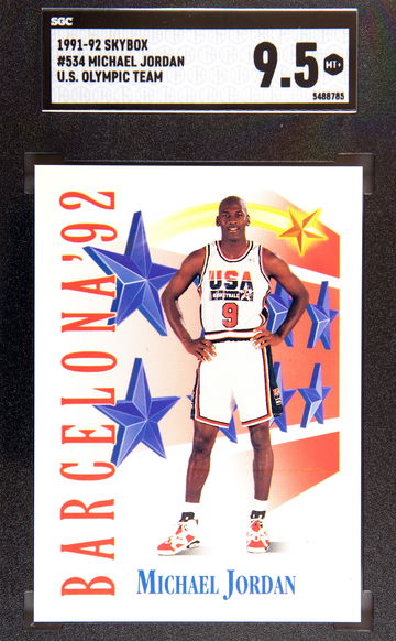 1991-92 Skybox Michael Jordan US Olympic Dream Team SGC 9.5