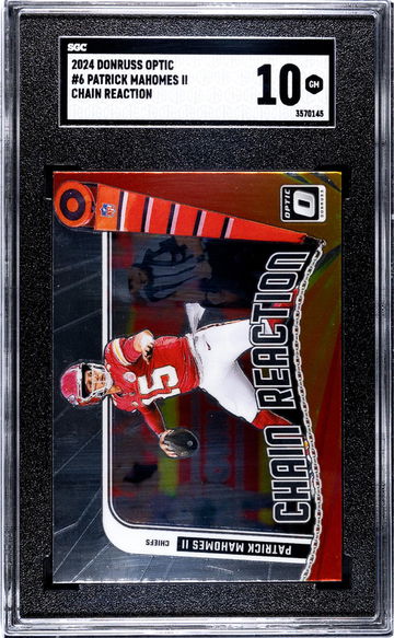 2024 Donruss Optic #6 Patrick Mahomes II Chain Reaction SGC 10