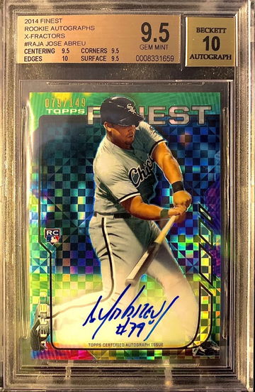 Jose Abreu Rookie Auto 2014 X-Fractor 1/1 *JerseyMatch* 79/149