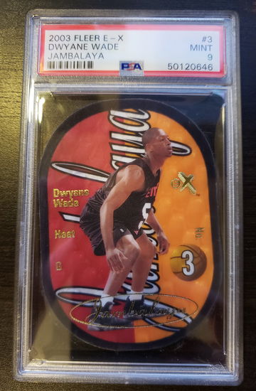 Dwayne Wade 2003 Fleer E-X Jambalaya RC SP PSA 9 