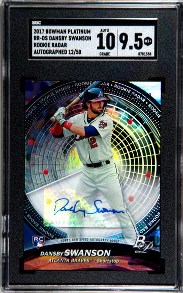 Dansby Swanson 2017 Rookie Radar Auto 12/50 RR-DS