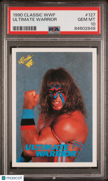 1990 Classic WWF Ultimate Warrior #127 PSA 10 - Rookie