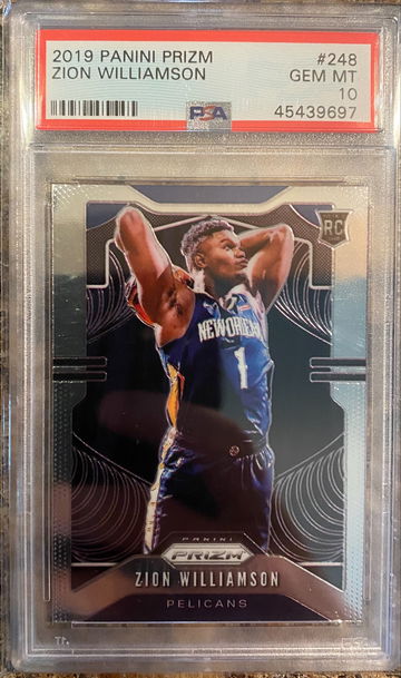 2019 Prizm Zion Williamson PSA 10 Rookie Card