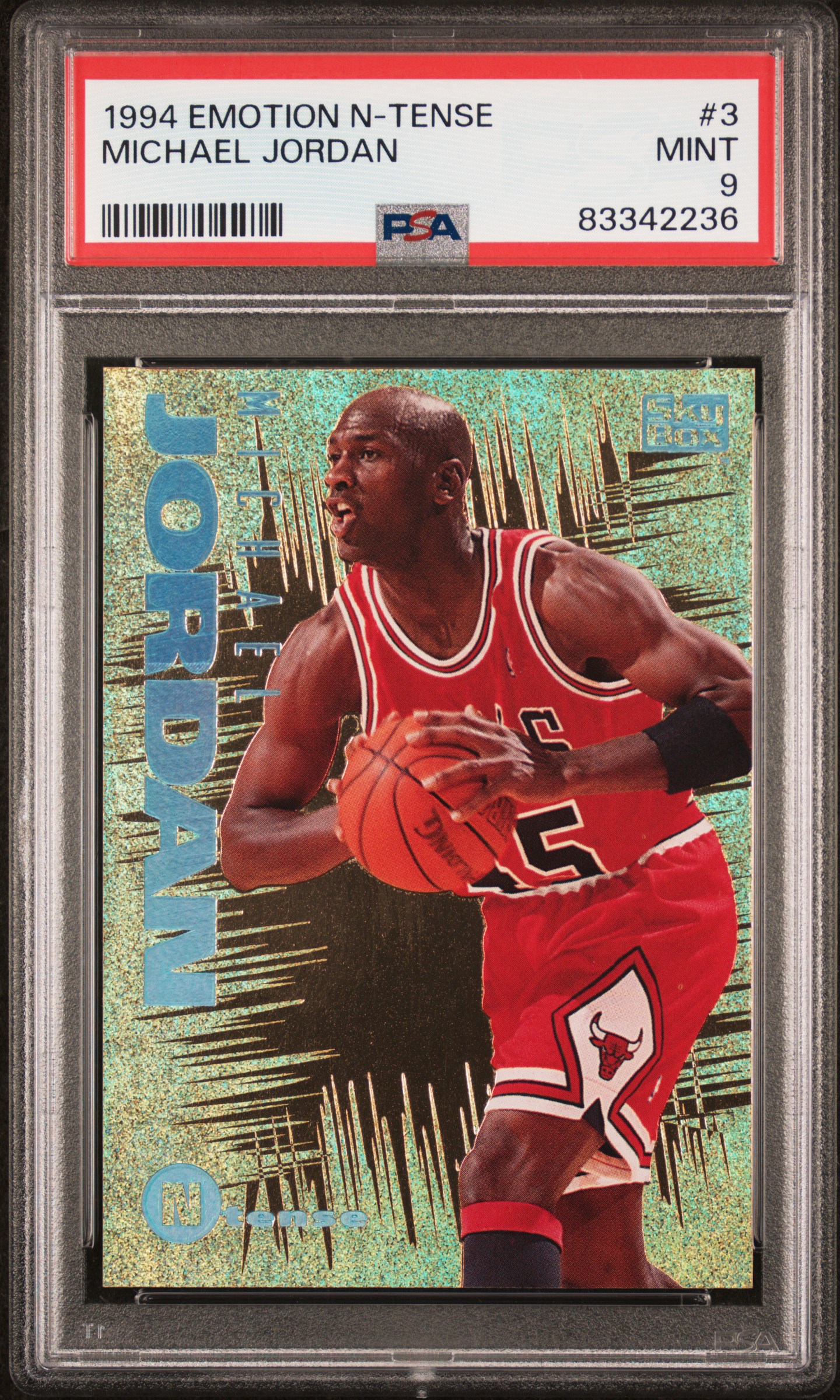 PSA 9 1994 E-Motion N-Tense Michael Jordan #3