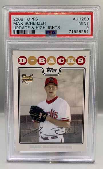2008 Topps Max Scherzer UH280 PSA 9