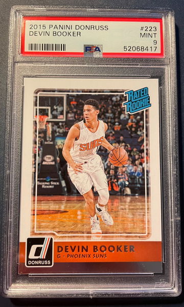 2015 Panini Donruss Devin Booker ROOKIE CARD #223 PSA 9 MINT