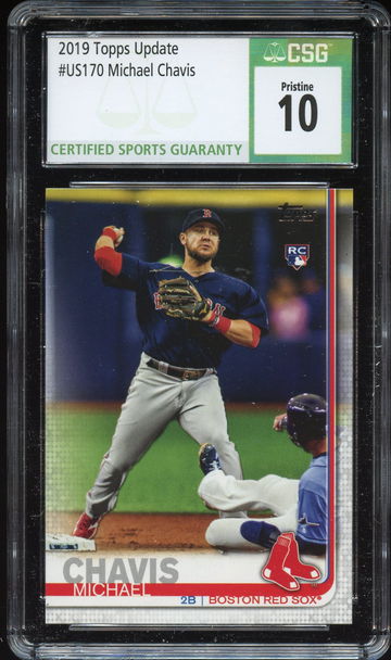 2019 Topps Update Michael Chavis RC #US170 CSG PRISTINE 10