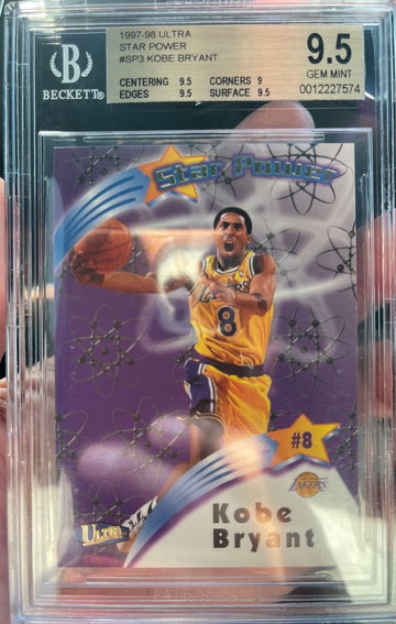 1997-1998 ultra star power Kobe Bryant bgs 9.5 gem mint 