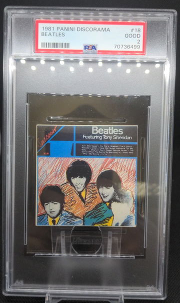 1981 Panini Discorama #18 The Beatles PSA 2