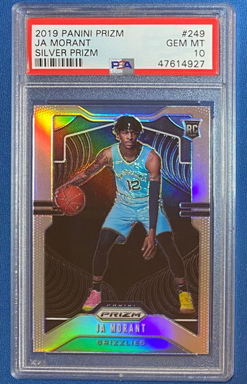 2019 Panini Prizm Ja Morant Silver RC PSA 10