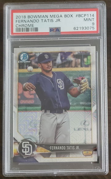 2018 Bowman Chrome Mega Box Fernando Tatis Jr. #BCP114 PSA 9
