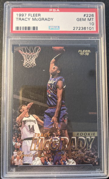 1997 Fleer Tracy McGrady PSA 10