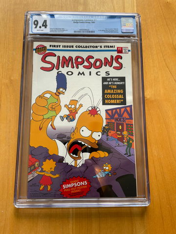 Simpson Comics #1 CGC 9.4 White Pages