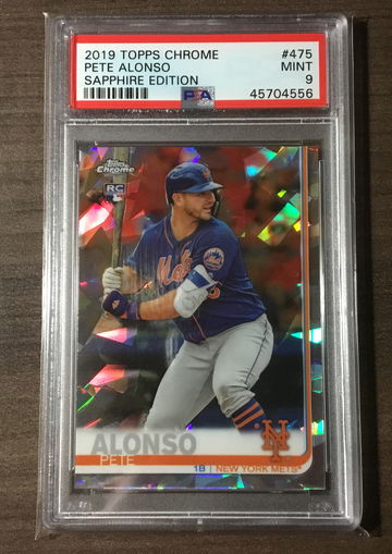 2019 Topps Chrome Sapphire Pete Alonso PSA 9