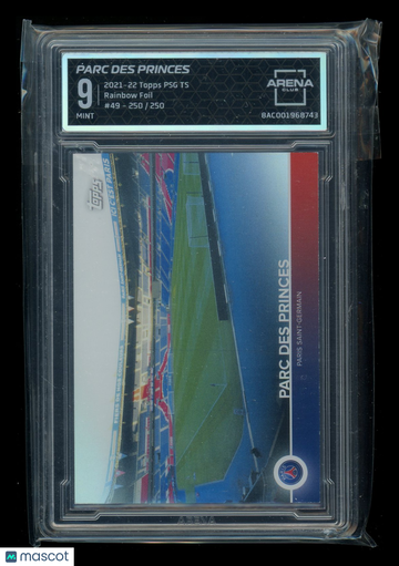 1974. 2021-22 Topps PSG TS Rainbow Foil Parc Des Princes #49 /250 Arena Club 9