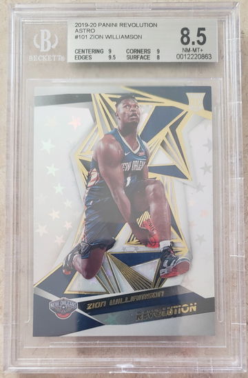 Zion Williamson RC 2019 Revolution #101 Astro BGS 8.5 
