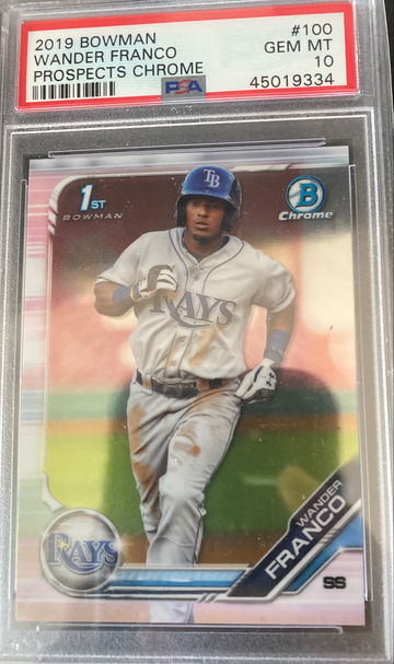 Wander Franco 2019 bowman chrome psa 10