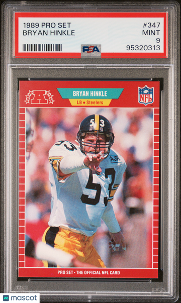 1989 Pro Set Bryan Hinkle #347 PSA 9
