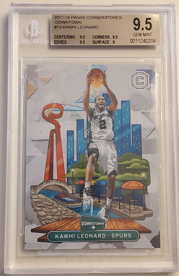 Kawhi Leonard 2017-18 Cornerstones Downtown BGS 9.5