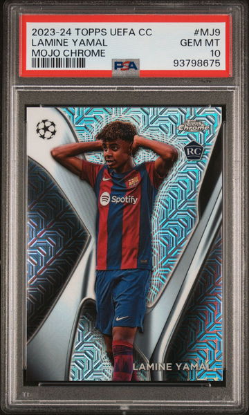 2023-24 Topps Chrome UCL MOJO Lamine Yamal RC #MJ-9 CASE HIT SSP PSA 10!