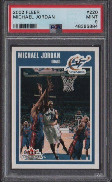 2002 Fleer #220 Michael Jordan PSA 9 Min 