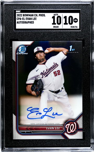 2022 Bowman Chrome Evan Lee 1st Auto CPA-EL