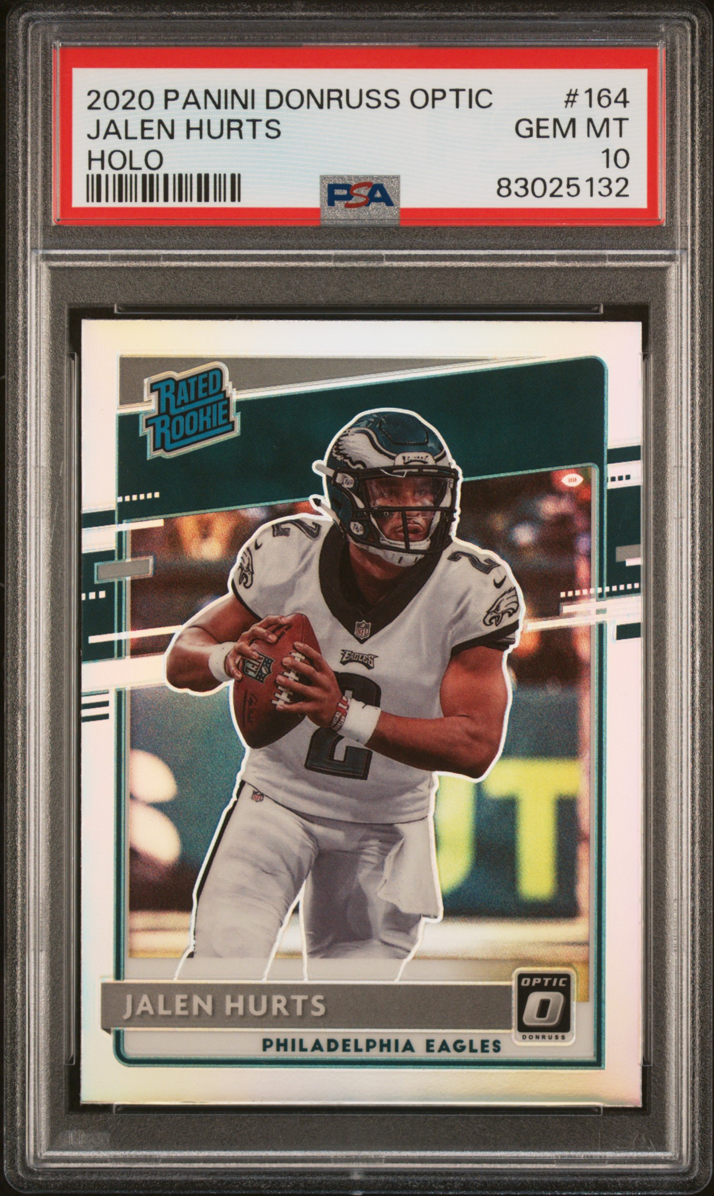 PSA 10 2020 Panini Donruss Optic Jalen Hurts Rookie RC #164