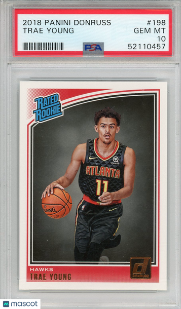 2018 Panini Donruss Trae Young #198 Rookie PSA 10