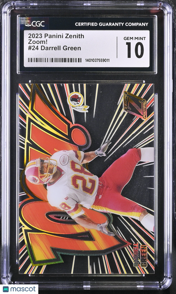 2023 Panini Zenith Darrell Green #24 Zoom! CGC 10