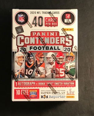 2020 Panini Contenders Football Retail Blaster Box 