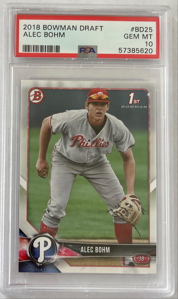 2018 Bowman Draft Alec Bohm PSA 10