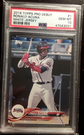 Ronald Acuna 2018 Topps Pro Debut Psa 10