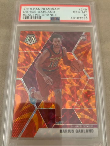 Darius Garland 2019 Mosaic RC Orange Reactive PSA 10