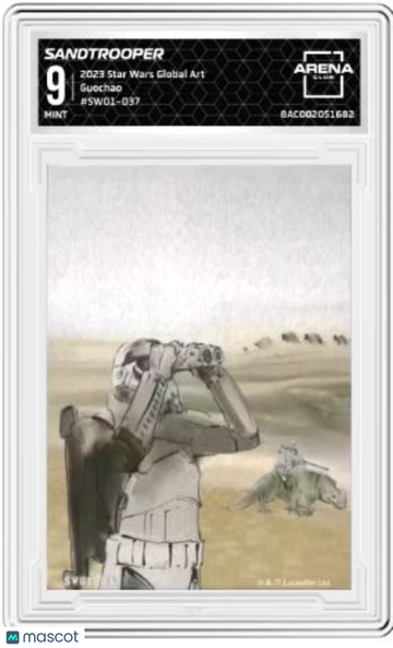 2023 Card Fun Star Wars Global Art Sandtropper #FSW01-037 Arena Club 9