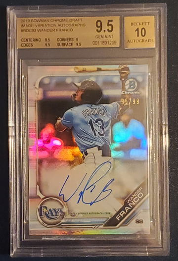 2019 Bowman Wander Franco variation Auto