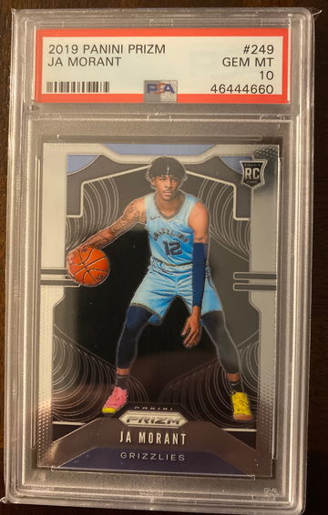 JA Morant Prizm Panini Prizm #249 PSA 10