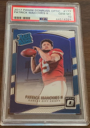 2017 Panini Donruss Optic Patrick Mahomes #177 PSA 10 
