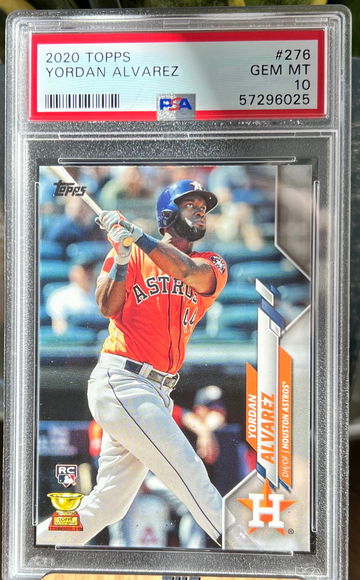 2020 Topps #276 Yordan Alvarez Houston Astros RC Rookie PSA 10 GEM MINT 🔥📈💎