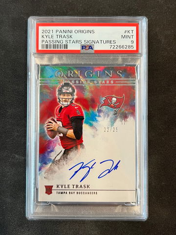 2021 Panini Origins - Kyle Trask - Passing Stars Rookie Auto SSP /25 PSA 9 Mint